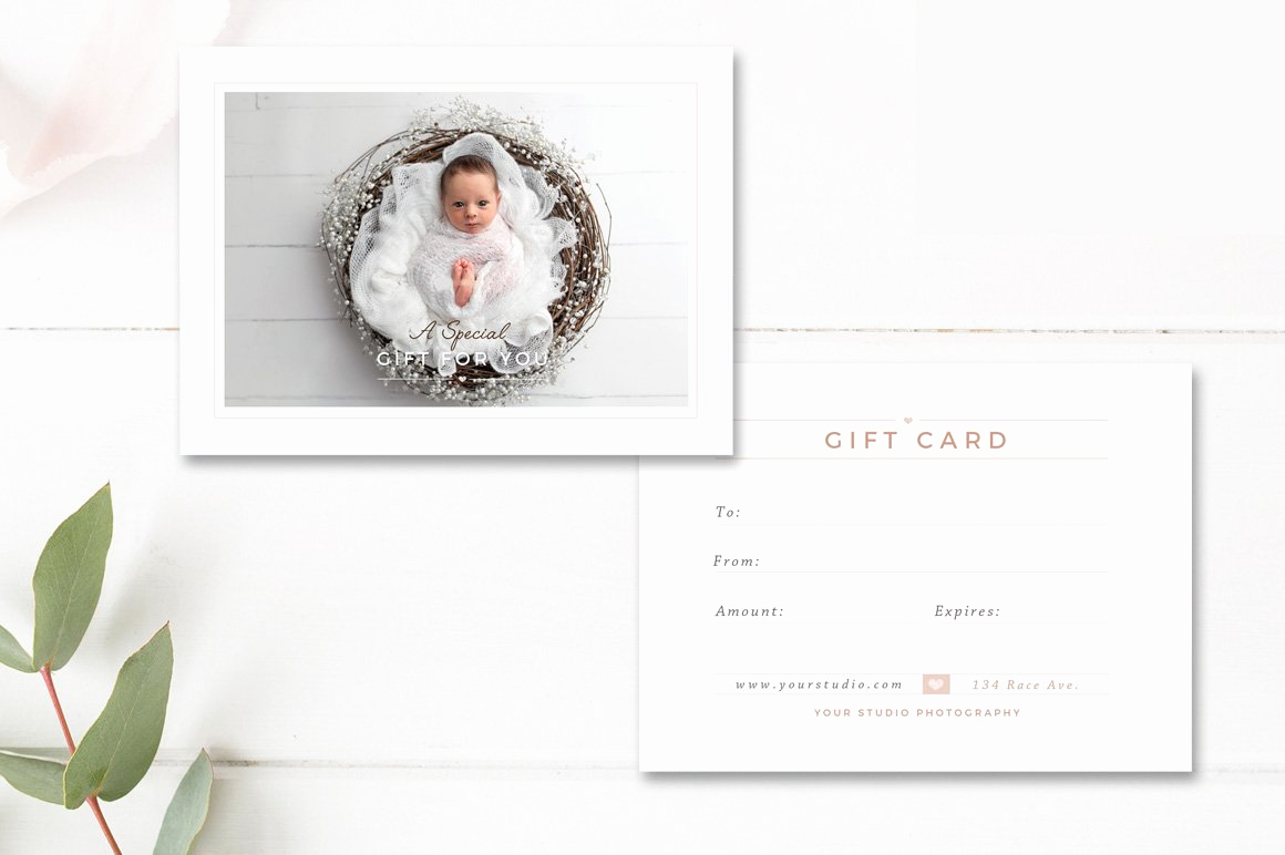 Photography Gift Certificate Template New Newborn Grapher Gift Card Card Templates Creative
