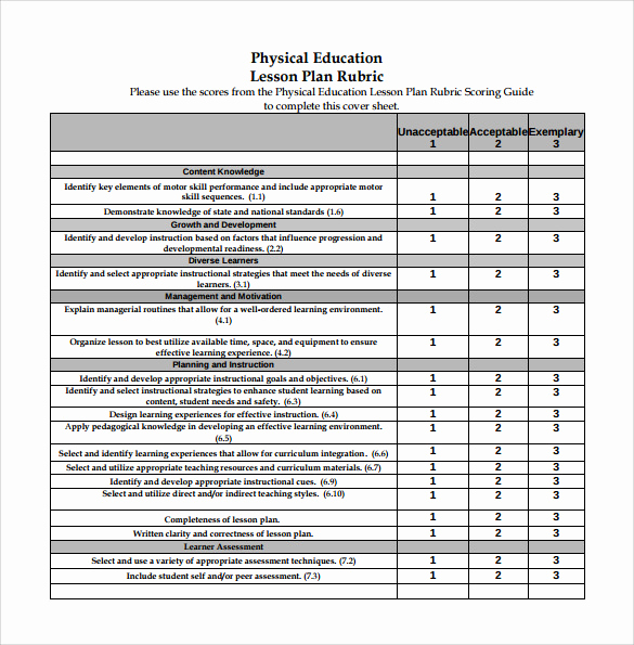 Physical Education Lesson Plan Templates Inspirational Sample Physical Education Lesson Plan 14 Examples In