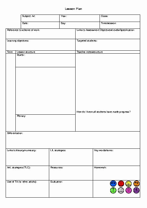 Physical Education Lesson Plans Template Luxury Blank Lesson Plan English Teaching
