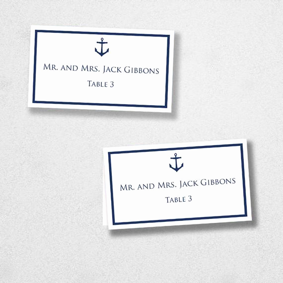 Place Card Templates Word Best Of Avery Place Card Template Anchor Instant Download Escort