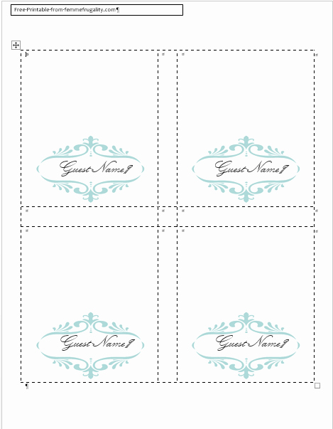 Place Card Templates Word Fresh How to Make Your Own Place Cards for Free with Word and