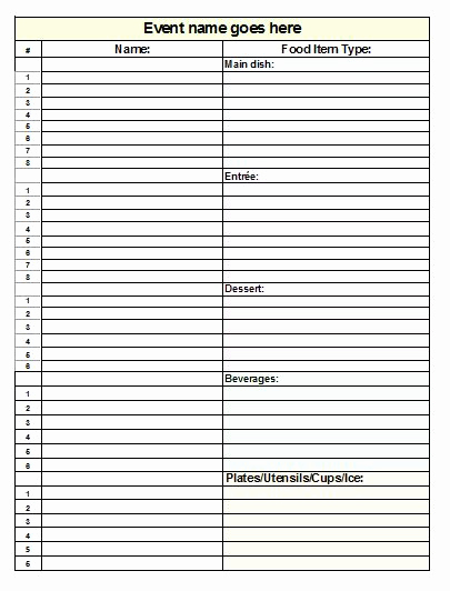 Potluck Sign Up Sheet Template New the Admin Bitch Download Free Potluck Sign Up Sheet