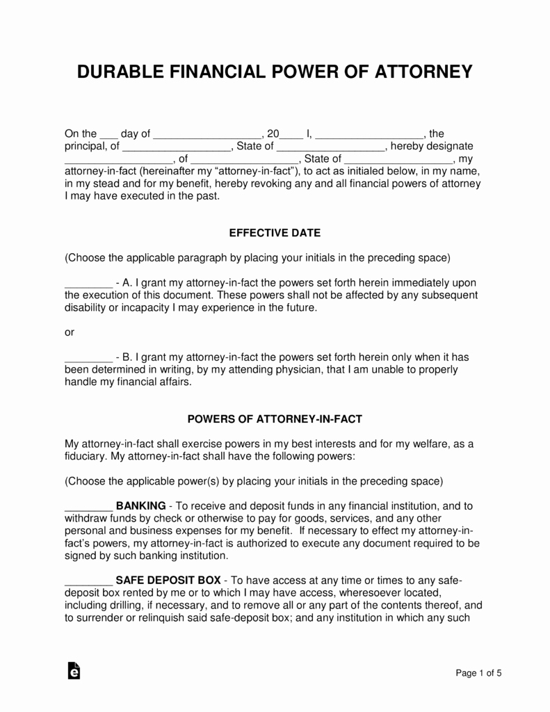 Power Of attorney form Pdf Lovely Free Power Of attorney forms Word Pdf