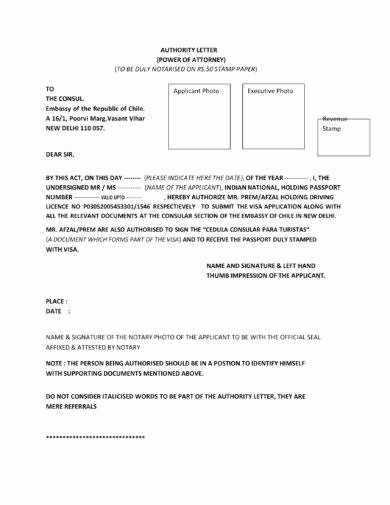 Power Of attorney Sample Letter Fresh 9 Power Of attorney Authorization Letter Examples