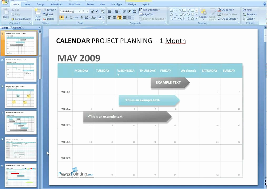 Power Point Calendar Templates Inspirational How to Edit A Calendar In Powerpoint