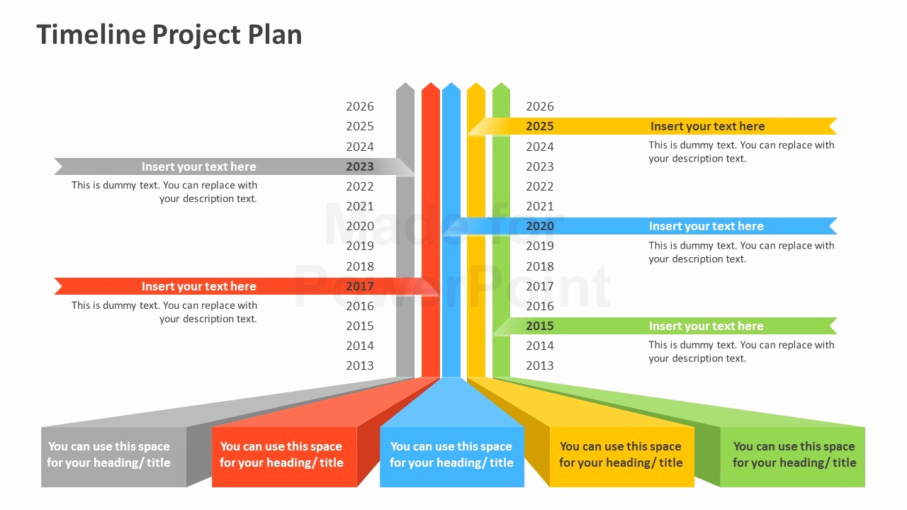 Powerpoint Timeline Template Free Elegant Timeline Project Plan Powerpoint Template
