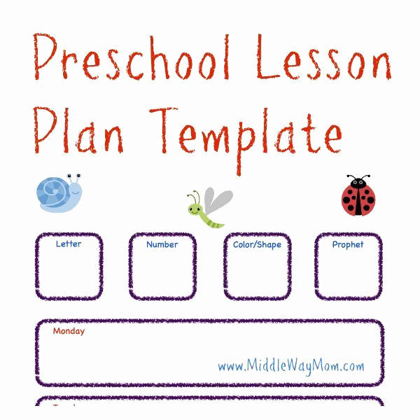 Prek Lesson Plan Template Awesome Make Preschool Lesson Plans to Keep Your Week Ready for