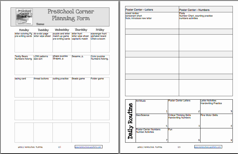 Prek Lesson Plan Template Elegant the Workbox System to organize Preschool