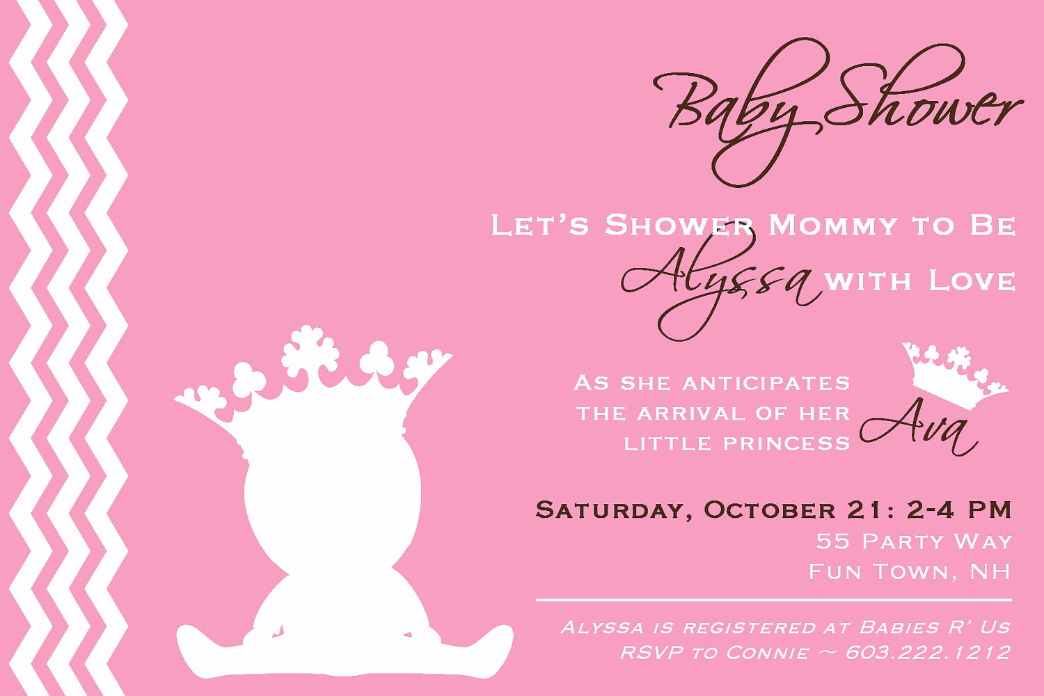 Princess Baby Shower Invitations Fresh Princess Baby Shower Invitation Girl Princess Baby Shower