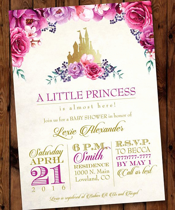 Princess Baby Shower Invitations Luxury Best 25 Princess Baby Showers Ideas On Pinterest