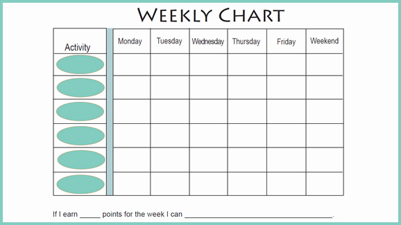 Printable Behavior Charts for Home Inspirational Free Weekly Behavior Chart for Teenagers