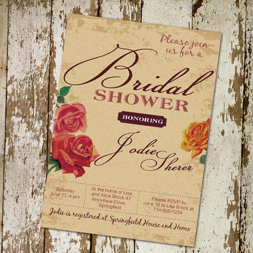 Printable Bridal Shower Invitations Inspirational Simple Printable Floral Bridal Shower Invitations Cheap