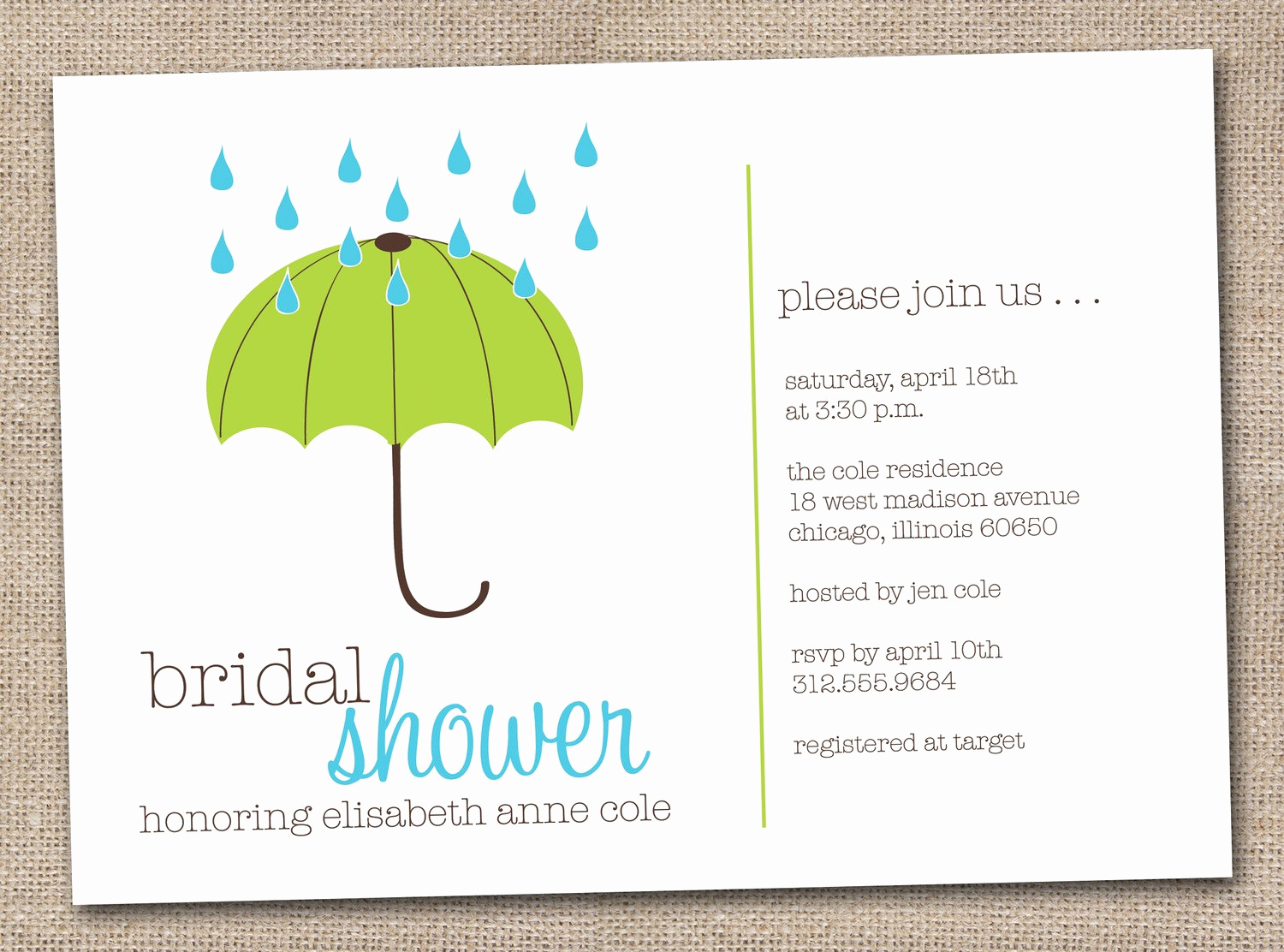 Printable Bridal Shower Invitations Lovely Printable Bridal Shower Invitations Green by