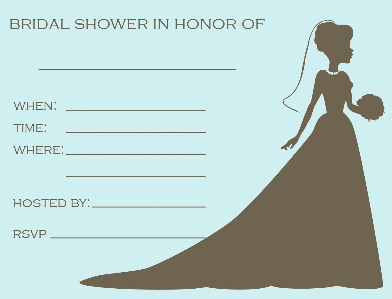 Printable Bridal Shower Invitations Luxury Free Printable Bridal Shower Invitations