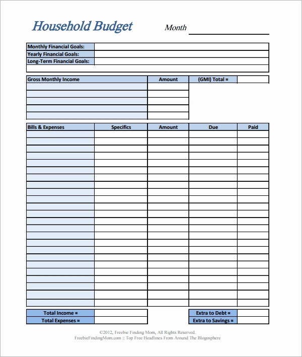 Printable Budget Worksheet Pdf Awesome Sample Home Bud 13 Documents In Pdf Excel