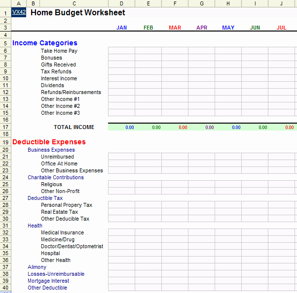 Printable Budget Worksheet Pdf Lovely 6 Bud Sheet Pdf