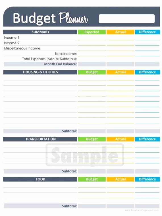Printable Budget Worksheet Pdf Lovely Simple Bud Planner Worksheet Editable by Freshandorganized