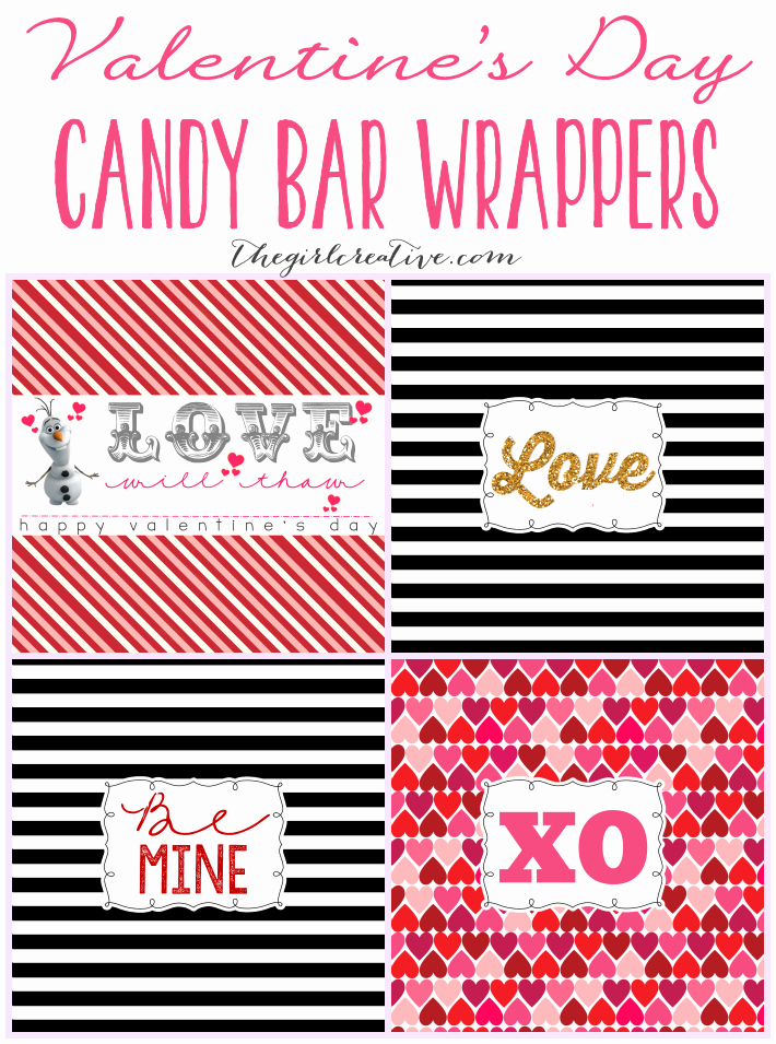 Printable Candy Bar Wrappers Luxury Valentine S Day Candy Bar Wrappers the Girl Creative