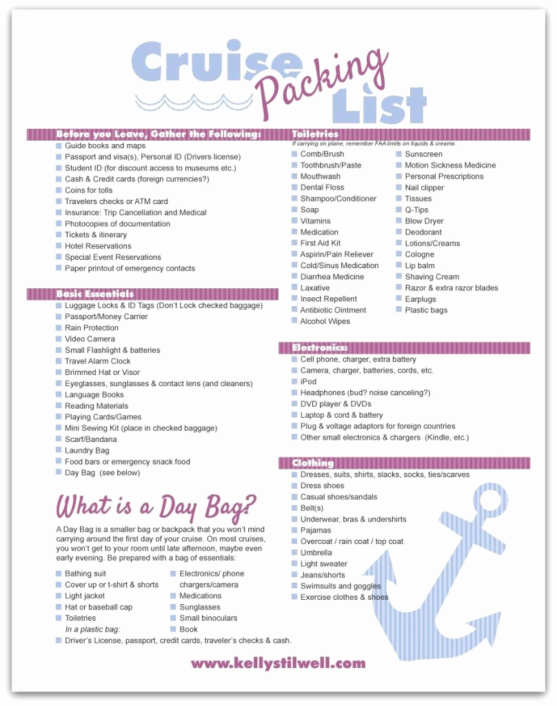 Printable Cruise Packing List Best Of Tips for Vacation Packing &amp; Free Printable Vacation