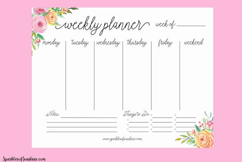 Printable Daily Planner 2019 New Free Printable 2019 Calendar with Weekly Planner