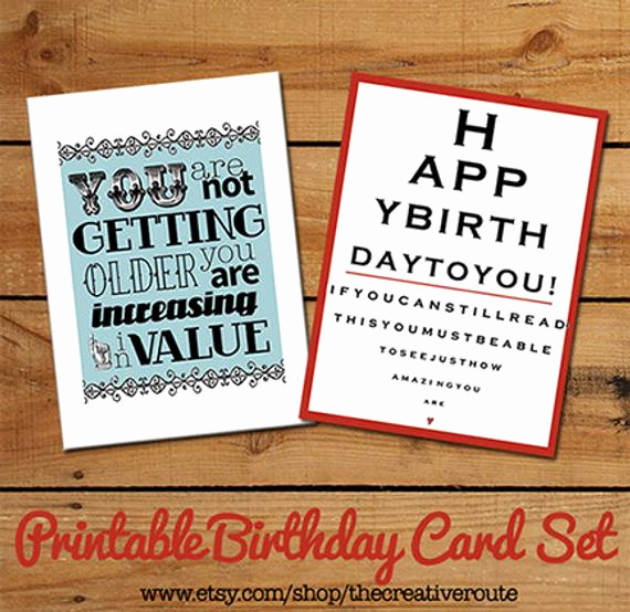 Printable Funny Birthday Card Awesome Items Similar to Printable Birthday Cards Funny Birthday