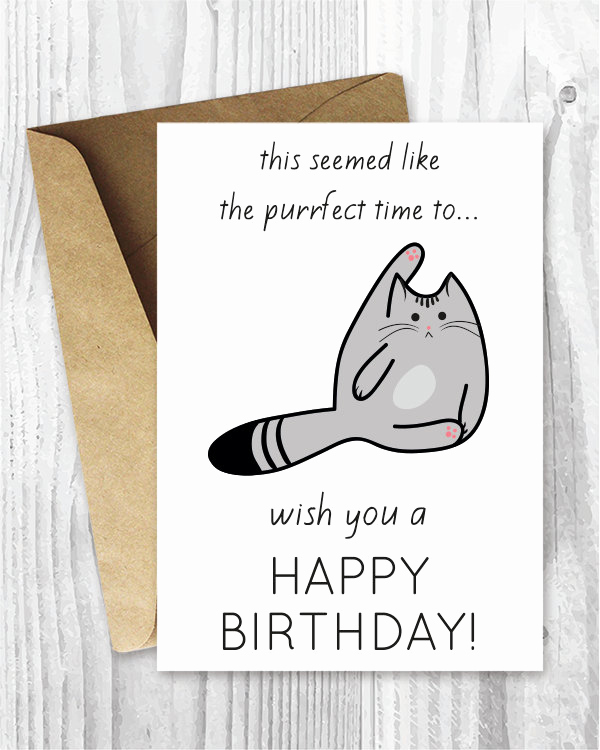 Printable Funny Birthday Card Elegant Funny Birthday Cards Printable Birthday Cards Funny Cat