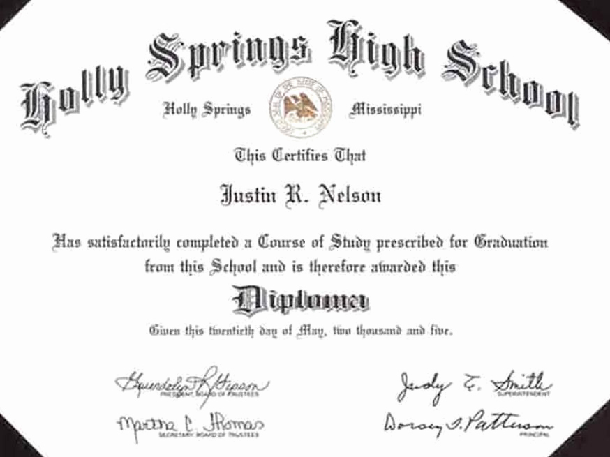 Printable High School Diploma New Line Degree Line School for Diploma