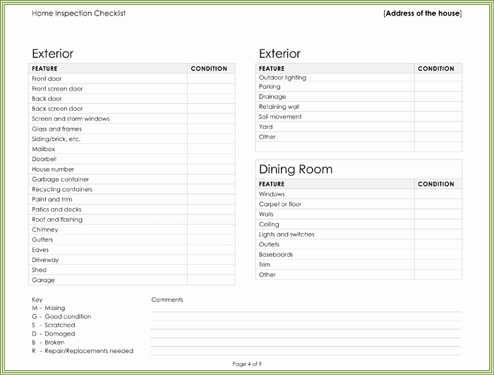 Printable Home Inspection Checklist Best Of Free Ultimate Home Inspection Checklist Sheet