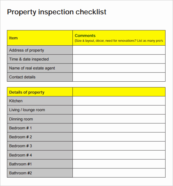 Printable Home Inspection Checklist Luxury 15 Sample Home Inspection Checklist Templates