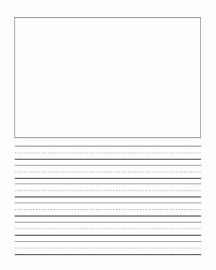 Printable Kindergarten Writing Paper Lovely First Grade Writng Paper Template with Picture