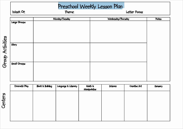 Printable Lesson Plan Template New Blank Lesson Plan Template