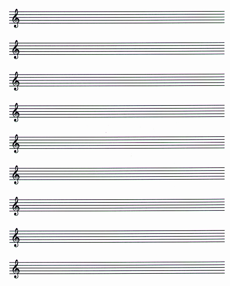 Printable Music Staff Paper Awesome Music Paper