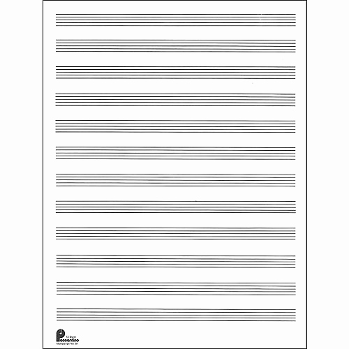 Printable Music Staff Paper New Music Sales Passantino Manuscript Paper Old 51 12 Stave