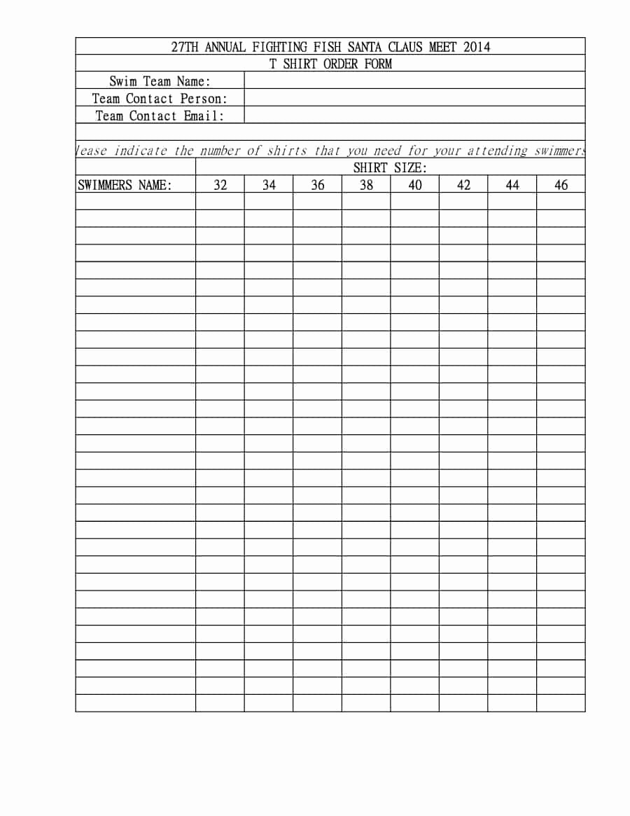Printable order form Template Elegant 40 order form Templates [work order Change order More]