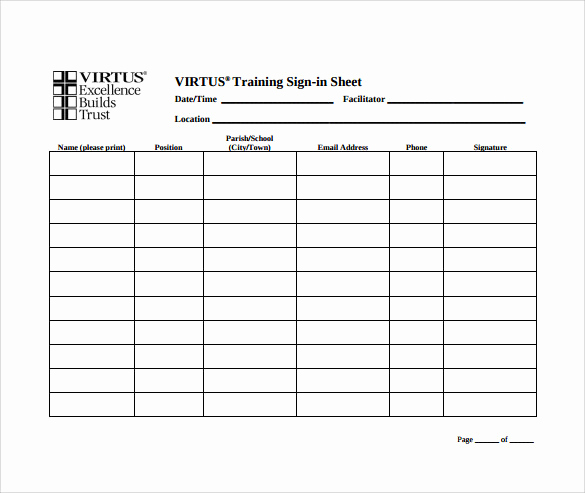 Printable Sign In Sheet Fresh 12 Sample School Sign In Sheets