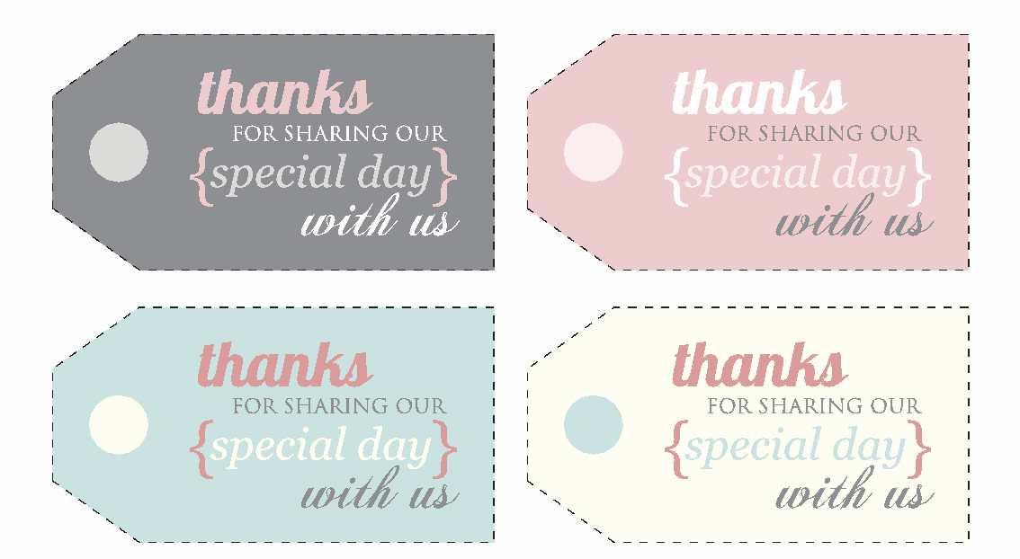 Printable Thank You Tags Awesome Free Printable Thank You Labels for Favors