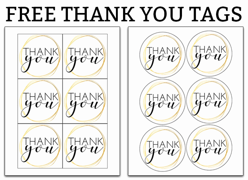 Printable Thank You Tags Best Of Printable Thank You Tags