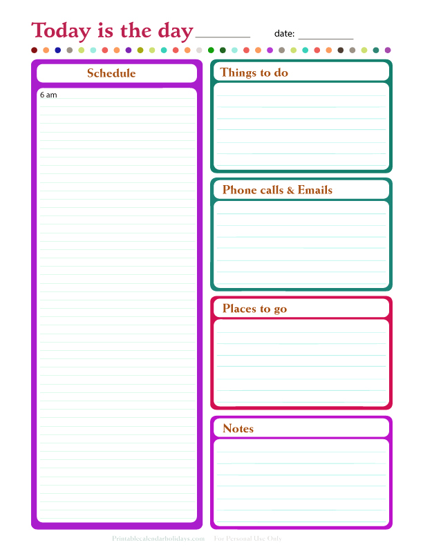 Printable Weekly Planner Template Beautiful Daily Planner Template Free Printable Daily Planner for