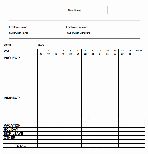 Printable Weekly Time Sheets Awesome Monthly Timesheet Template 22 Download Free Documents