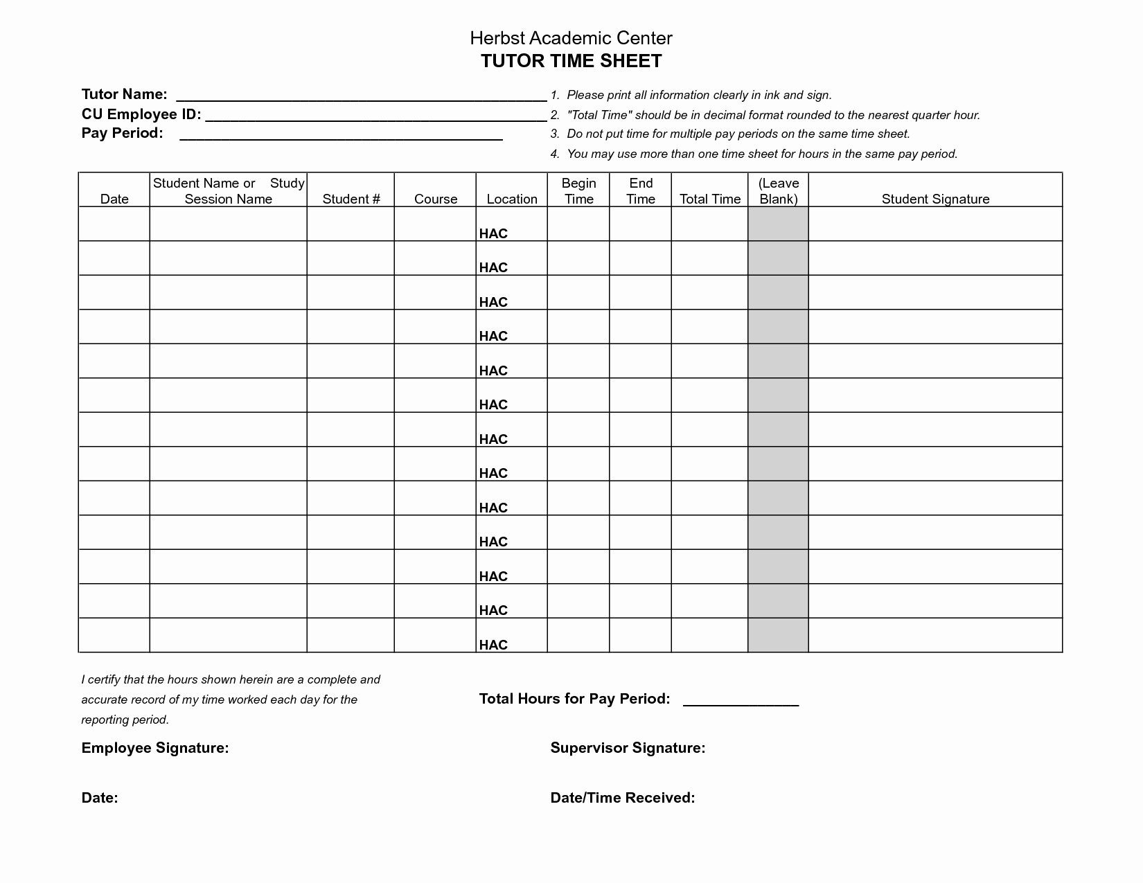 Printable Weekly Time Sheets Beautiful 8 Best Of Blank Printable Timesheets Free