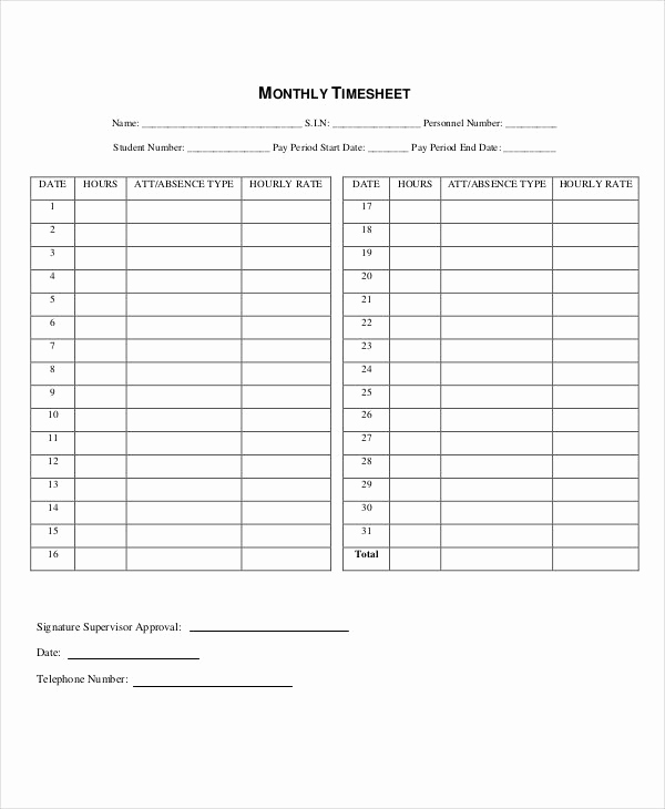 Printable Weekly Time Sheets Best Of 28 Printable Timesheet Templates