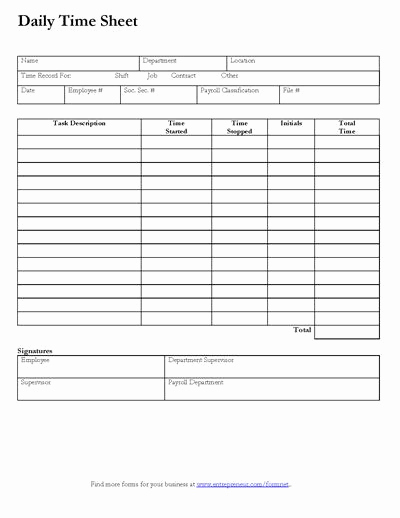Printable Weekly Time Sheets Unique 7 Best Of Printable Daily Time Log Daily Work Log