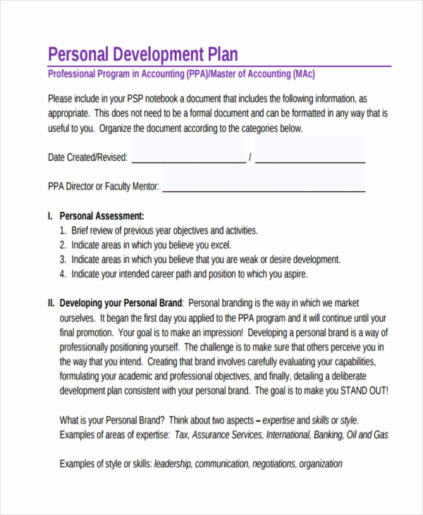 Professional Development Plan Sample Luxury 58 Development Plan Examples &amp; Samples Pdf Word Pages