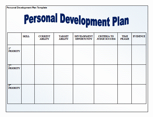 Professional Development Plan Template Awesome 11 Personal Development Plan Templates