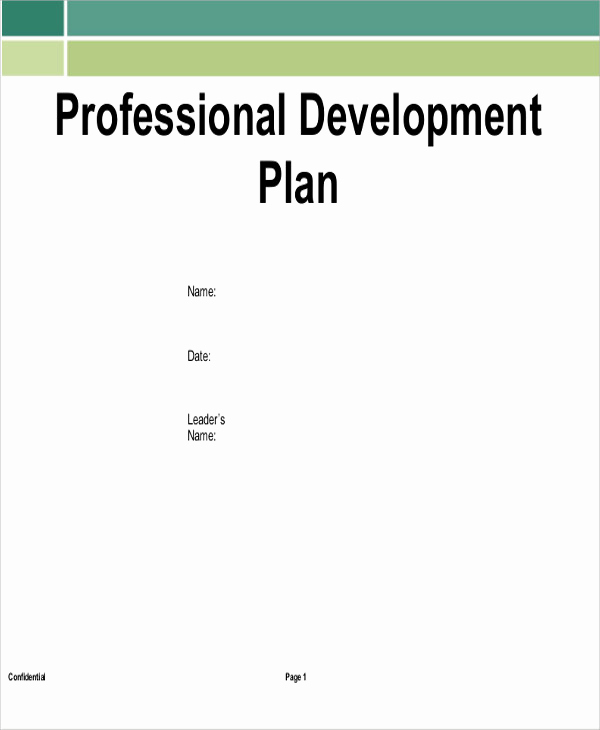 Professional Development Plan Template Fresh Professional Development Plan Sample 13 Examples In