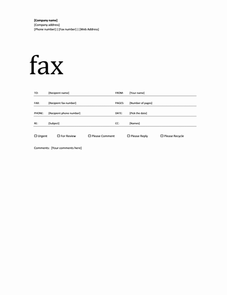 Professional Fax Cover Sheet Inspirational Fax Covers Fice
