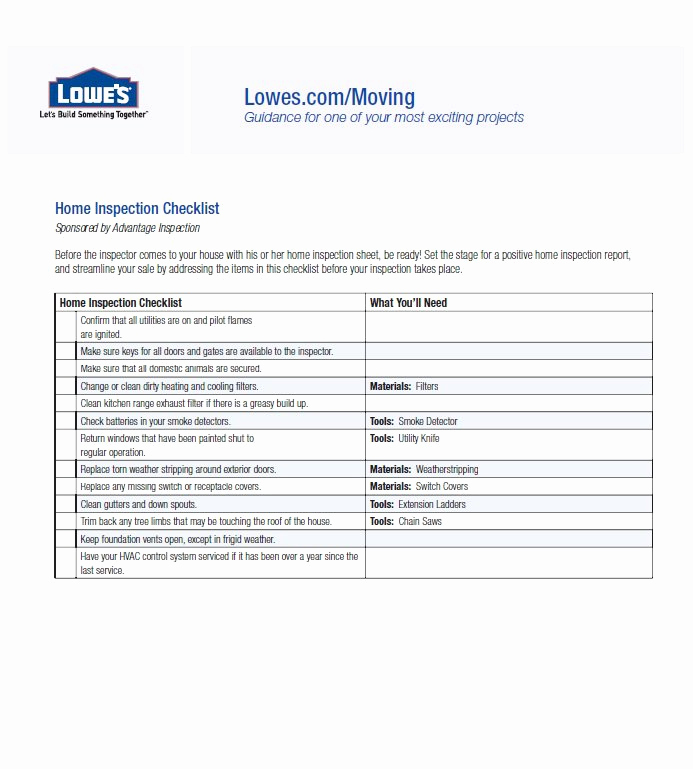Professional Home Inspection Checklist Beautiful 20 Printable Home Inspection Checklists Word Pdf