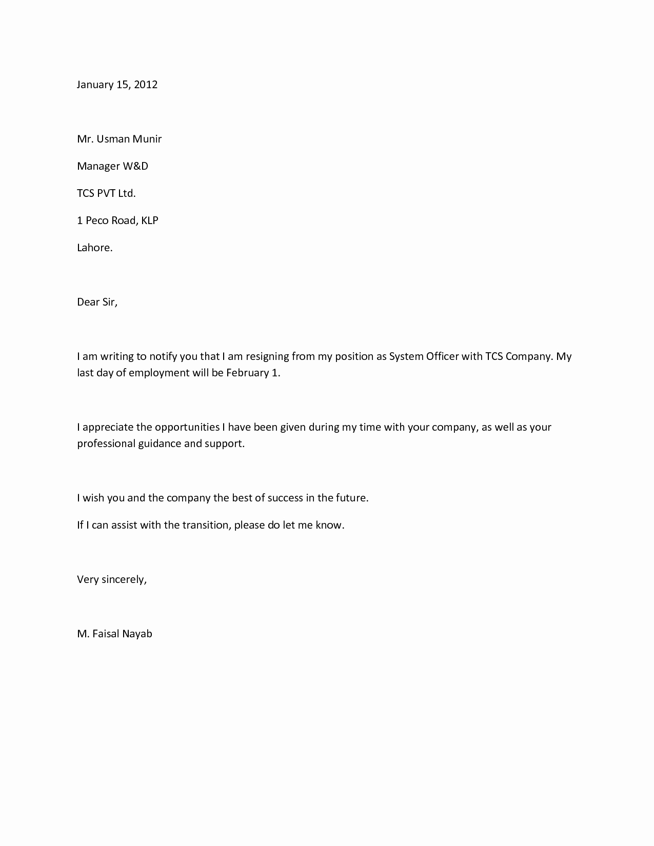 Professional Letter Of Resignation Unique How to Write A Resignation Letter