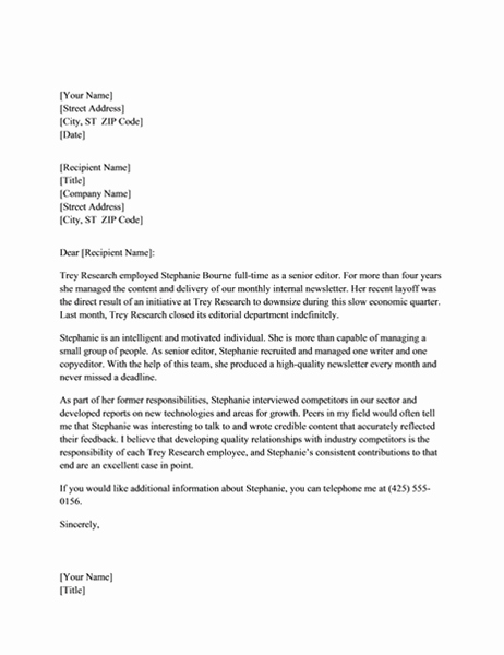 Professional Reference Letter Template Fresh Reference Letter for Professional Employee