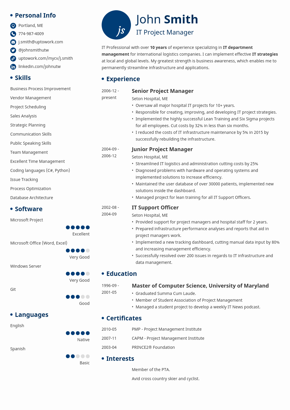 Professional Resume Template Free Best Of 20 Cv Templates [download] Make Your Curriculum Vitae In